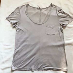 Banana Republic Silver Glitter T-shirt